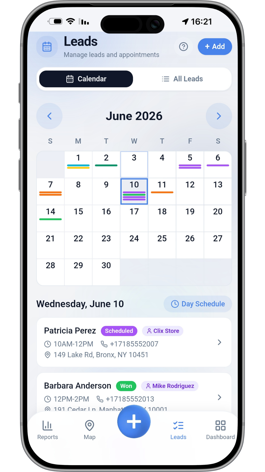 Lead Flow Pro mobile screen