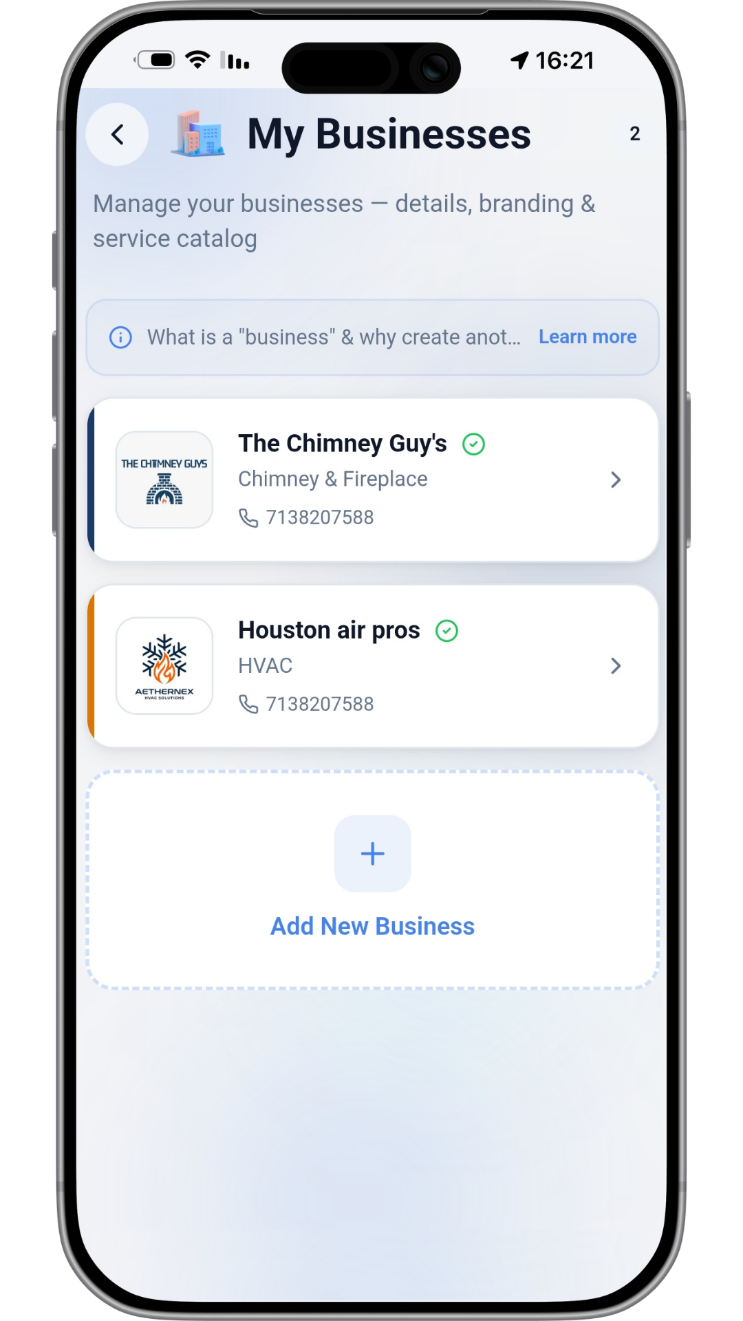 Lead Flow Pro mobile screen